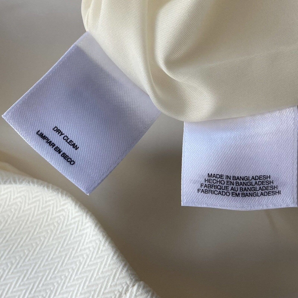 Vintage Evan-Picone Women’s Size 6 Ivory White Polyester Button Up Jacket Blazer - Picture 5 of 7
